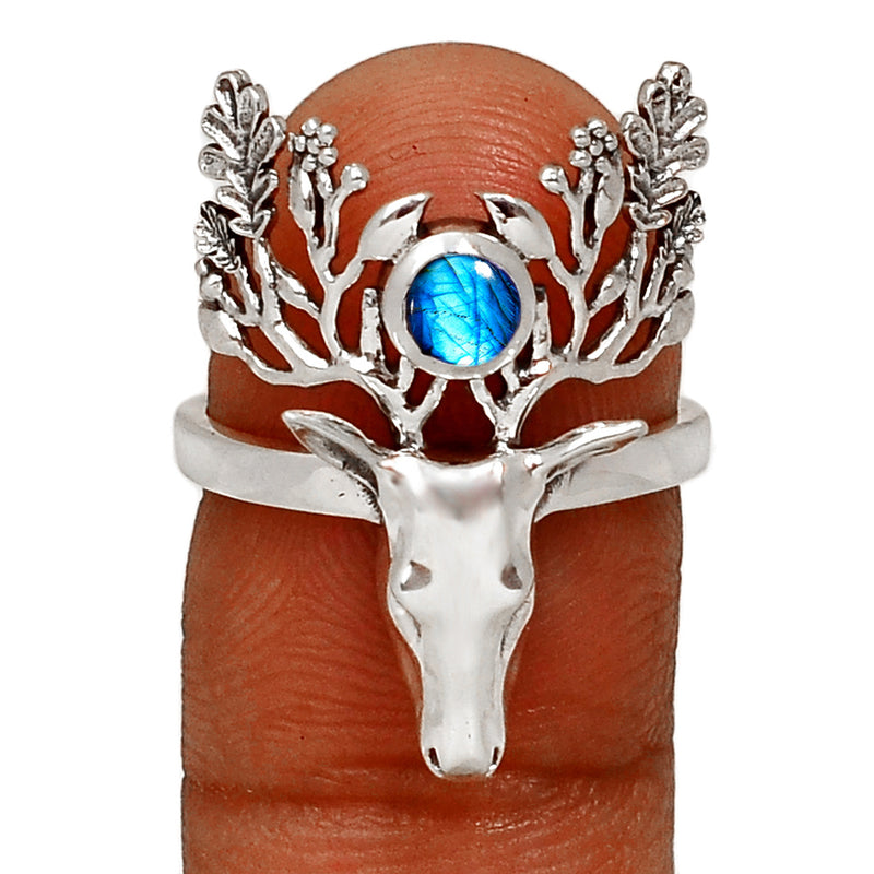 4*4 MM Deer Face - Labradorite Ring - ND-R51LAB Catalogue