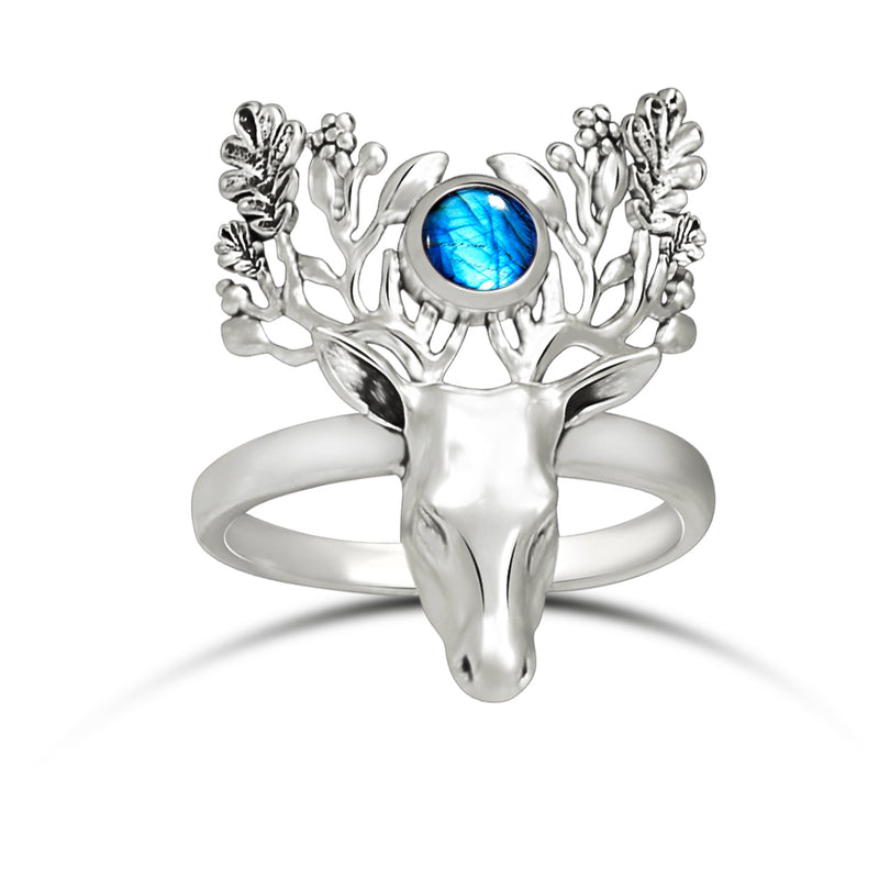 4*4 MM Deer Face - Labradorite Ring - ND-R51LAB Catalogue