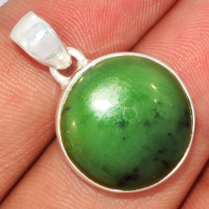 1.1" Nephrite Jade Pendants - NFZP815