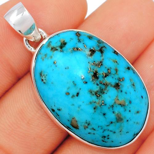 1.6" Nisapur Parsian Turquoise Pendants - NITP465