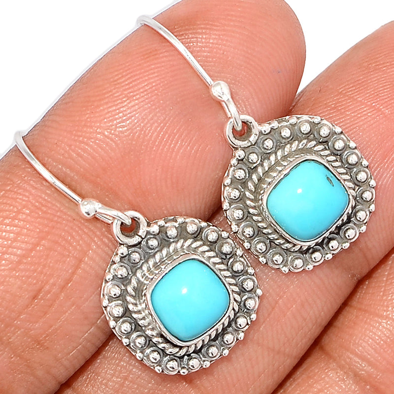 1.2" Fine Filigree - Natural Kingman Turquoise Earrings - NKTE62