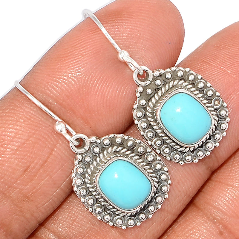 1.2" Fine Filigree - Natural Kingman Turquoise Earrings - NKTE83