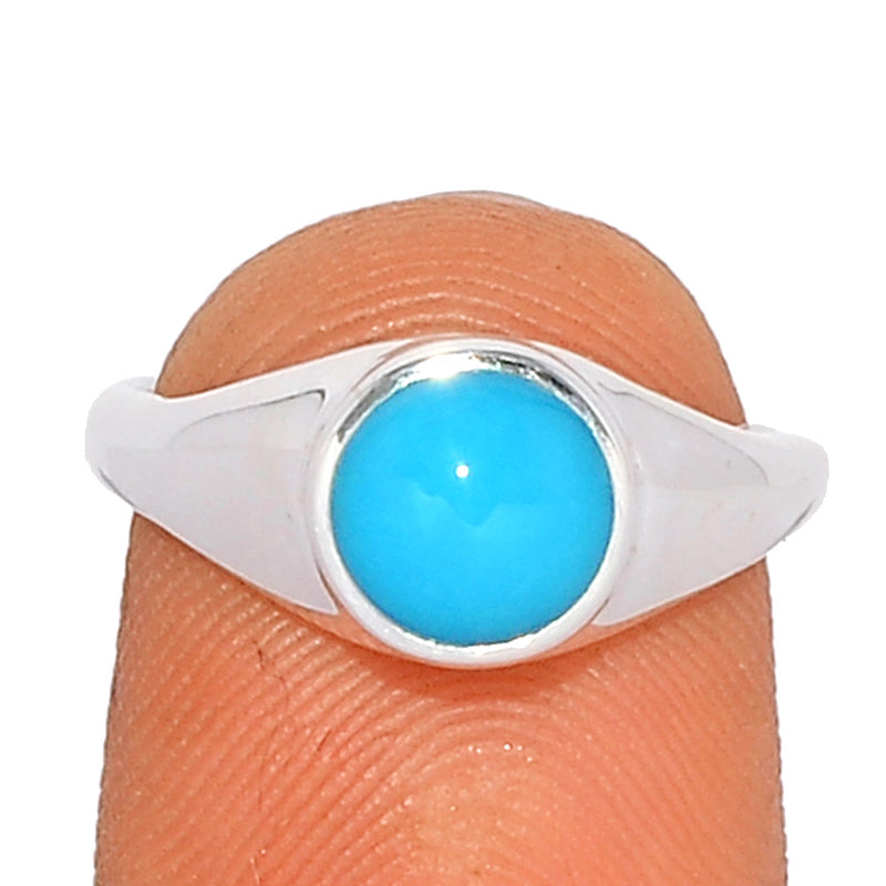 Solid - Natural Kingman Turquoise Ring - NKTR30
