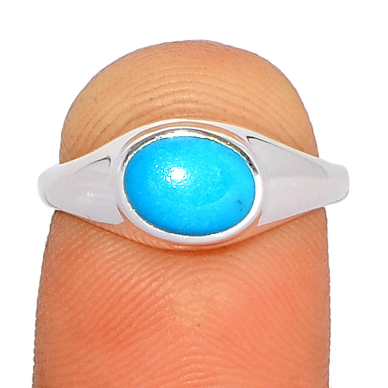 Solid - Natural Kingman Turquoise Ring - NKTR38