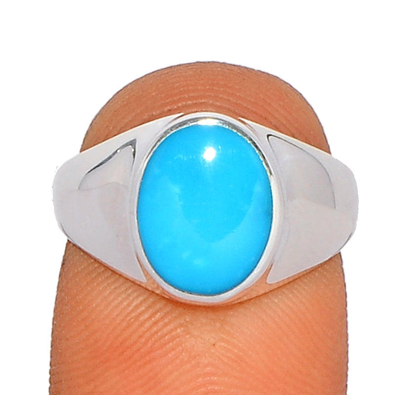 Solid - Natural Kingman Turquoise Ring - NKTR41
