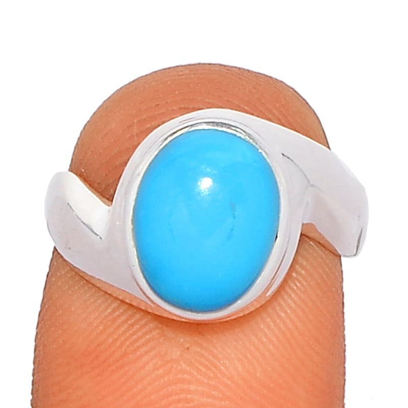 Solid - Natural Kingman Turquoise Ring - NKTR47