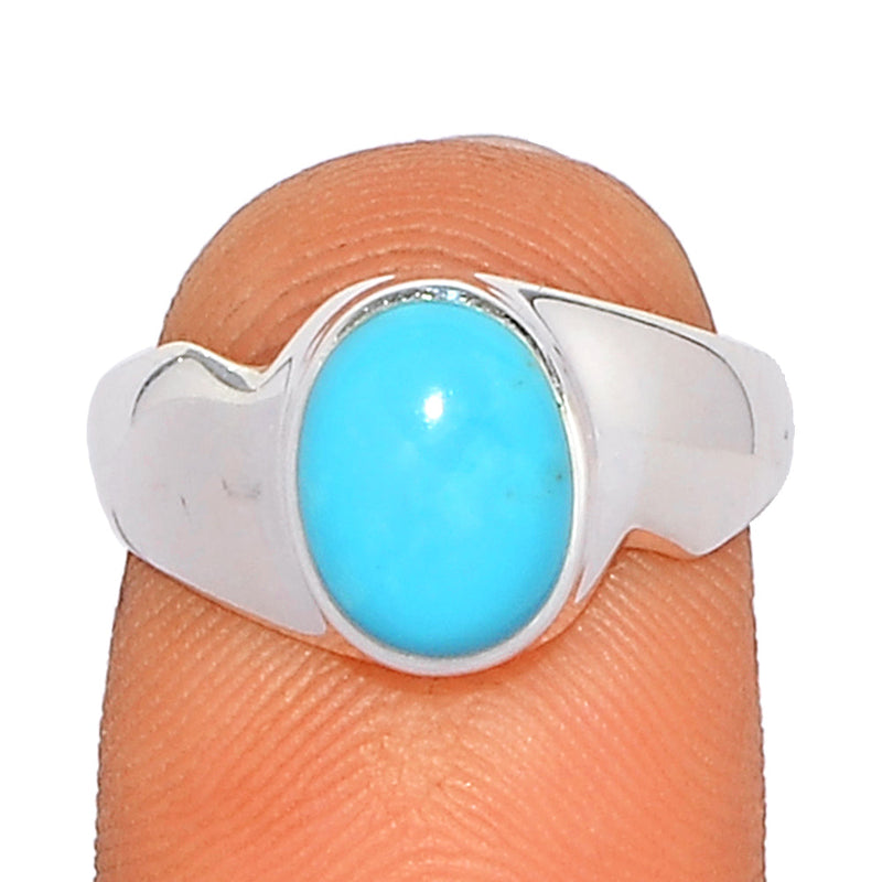 Solid - Natural Kingman Turquoise Ring - NKTR52