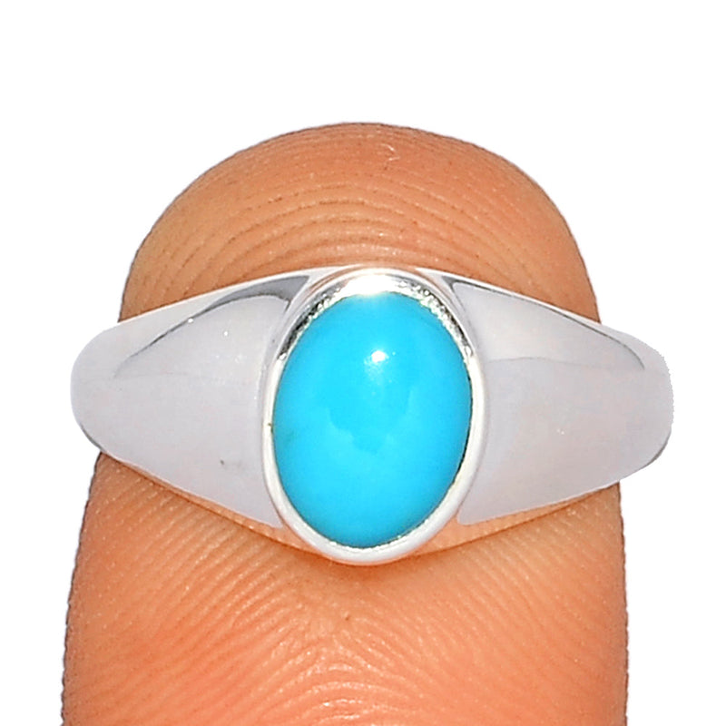 Solid - Natural Kingman Turquoise Ring - NKTR62