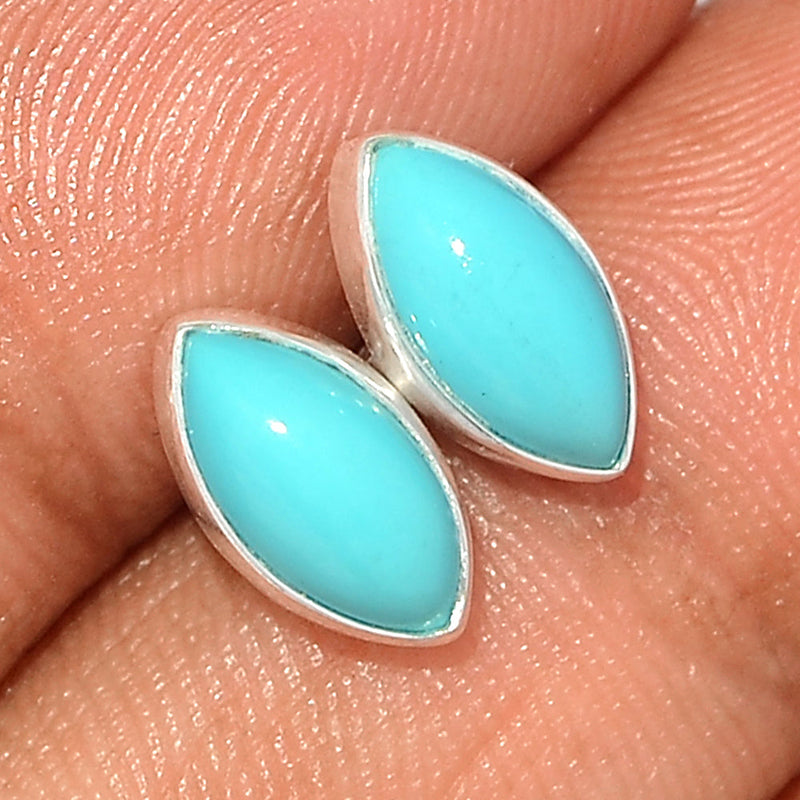 Natural Kingman Turquoise Studs - NKTS103