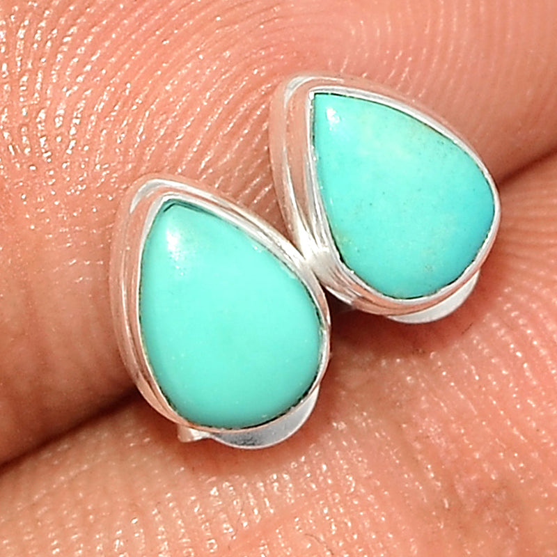 Natural Kingman Turquoise Studs - NKTS112