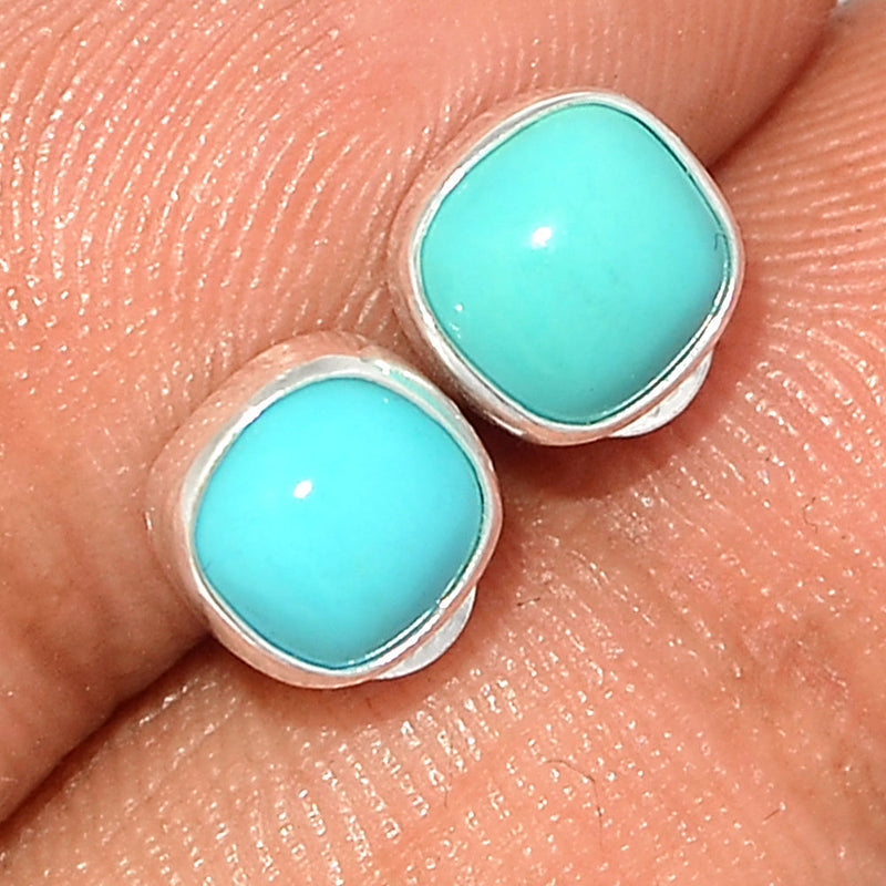 Natural Kingman Turquoise Studs - NKTS114