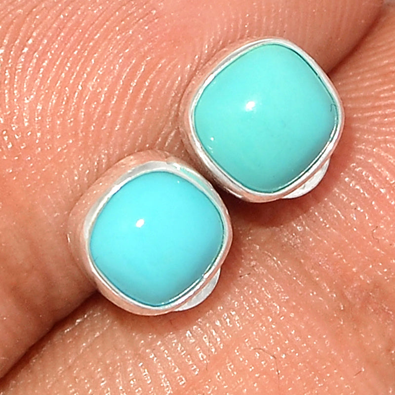 Natural Kingman Turquoise Studs - NKTS120