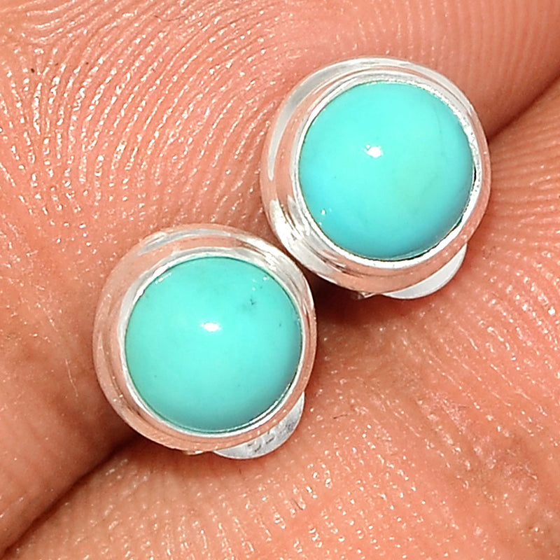 Natural Kingman Turquoise Studs - NKTS125