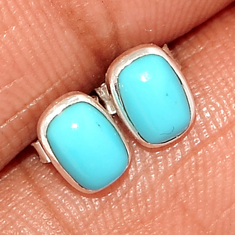 Natural Kingman Turquoise Studs - NKTS16