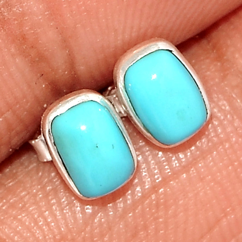 Natural Kingman Turquoise Studs - NKTS47