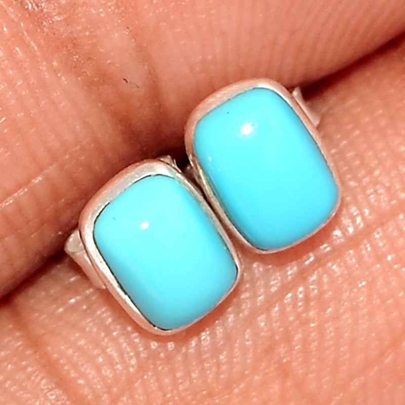 Natural Kingman Turquoise Studs - NKTS50