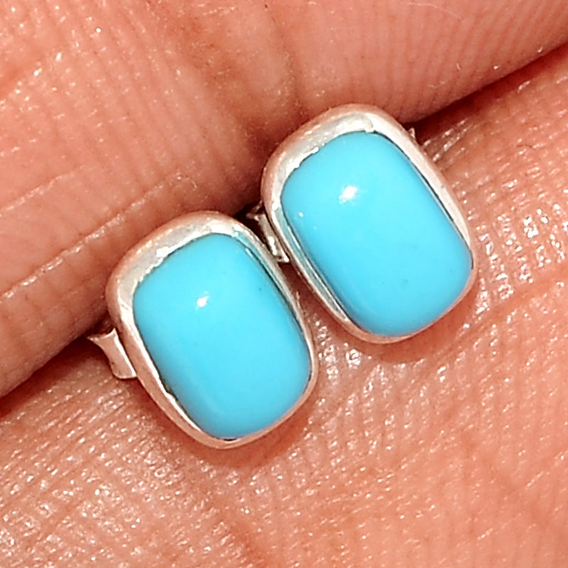 Natural Kingman Turquoise Studs - NKTS6