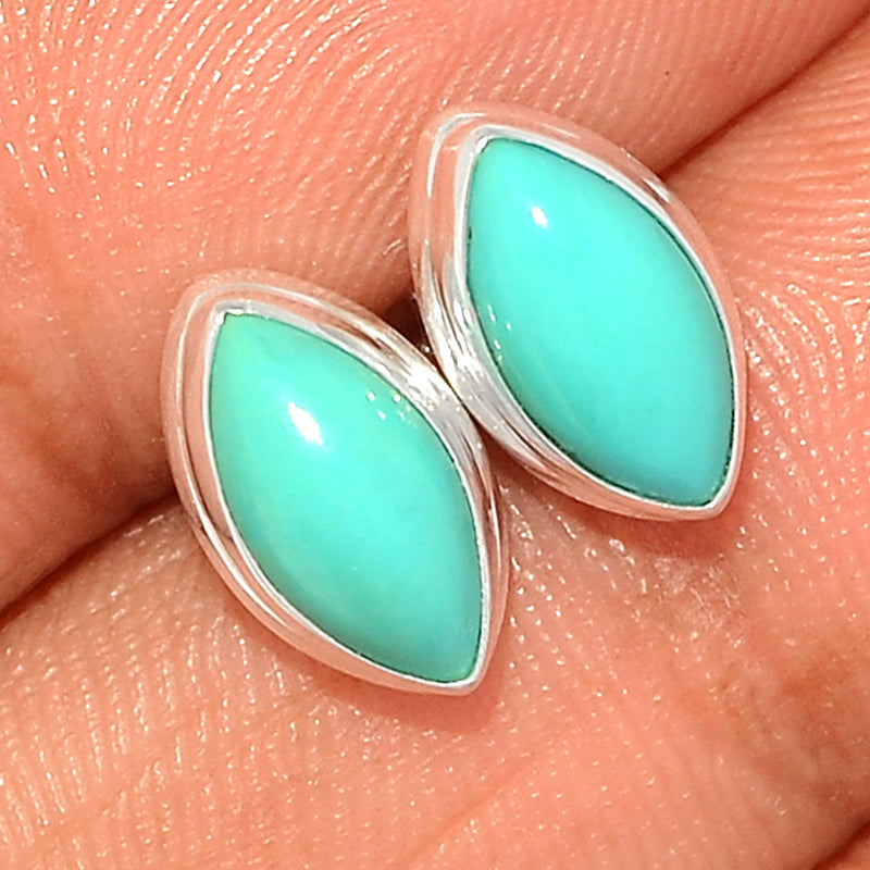 Natural Kingman Turquoise Studs - NKTS75