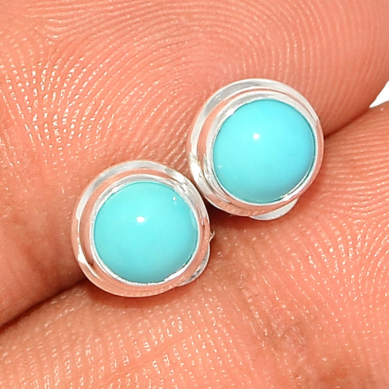 Natural Kingman Turquoise Studs - NKTS79