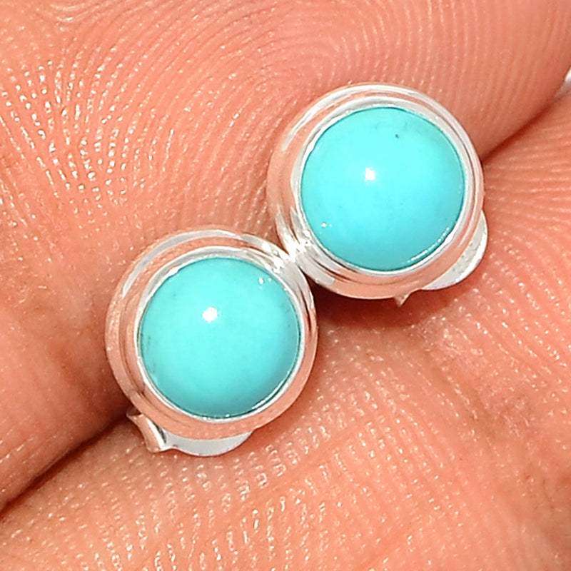 Natural Kingman Turquoise Studs - NKTS82