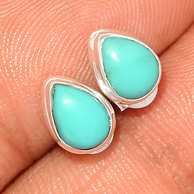 Natural Kingman Turquoise Studs - NKTS88