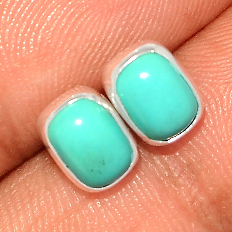 Natural Kingman Turquoise Studs - NKTS91