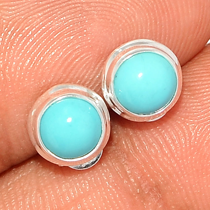 Natural Kingman Turquoise Studs - NKTS94