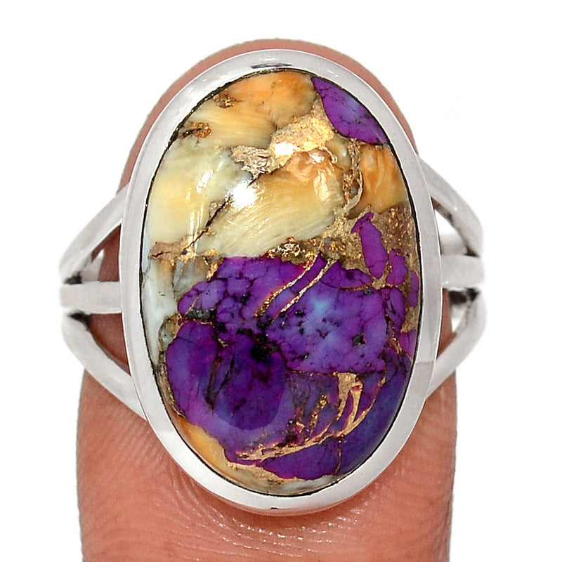 New Oyster Purple Turquoise Ring - NOPR27