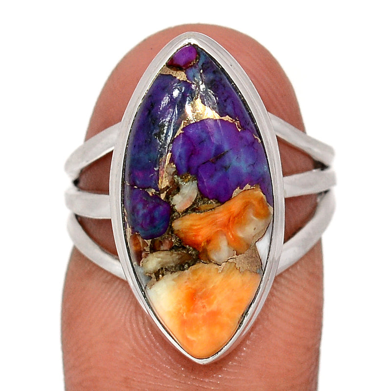 New Oyster Purple Turquoise Ring - NOPR30