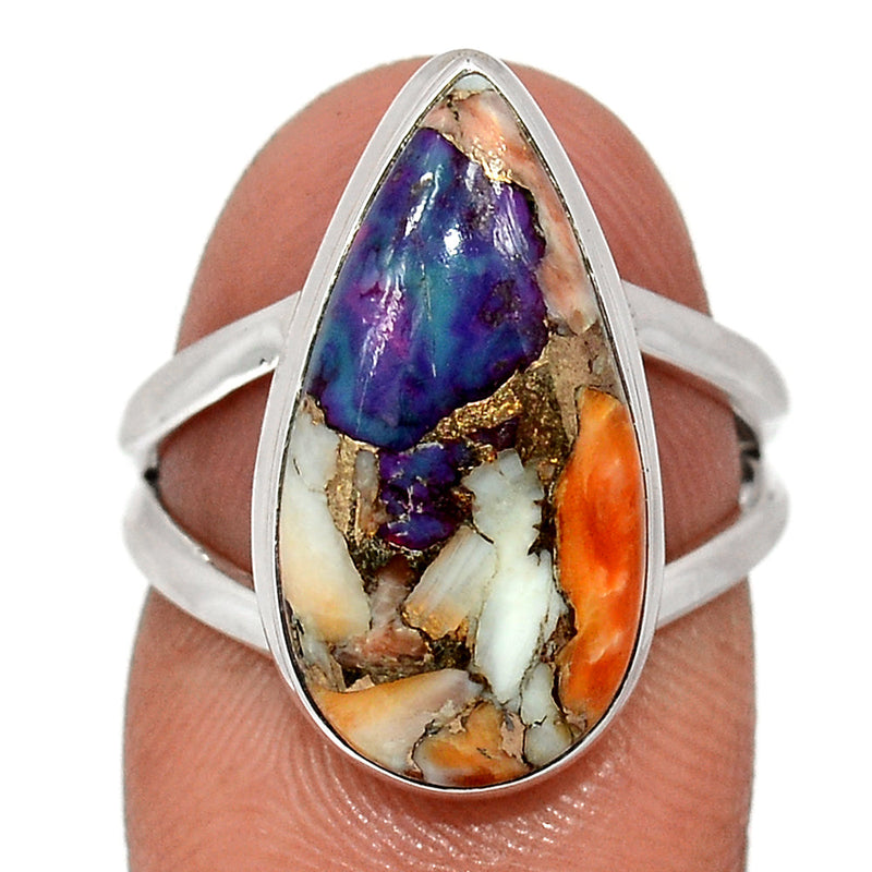 New Oyster Purple Turquoise Ring - NOPR31