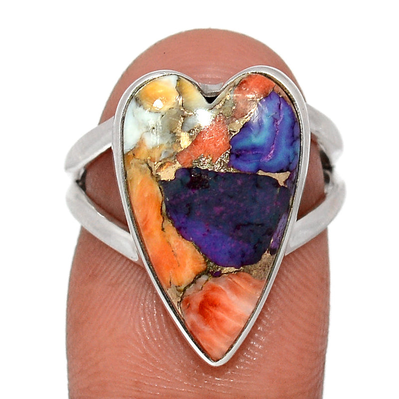 New Oyster Purple Turquoise Ring - NOPR32