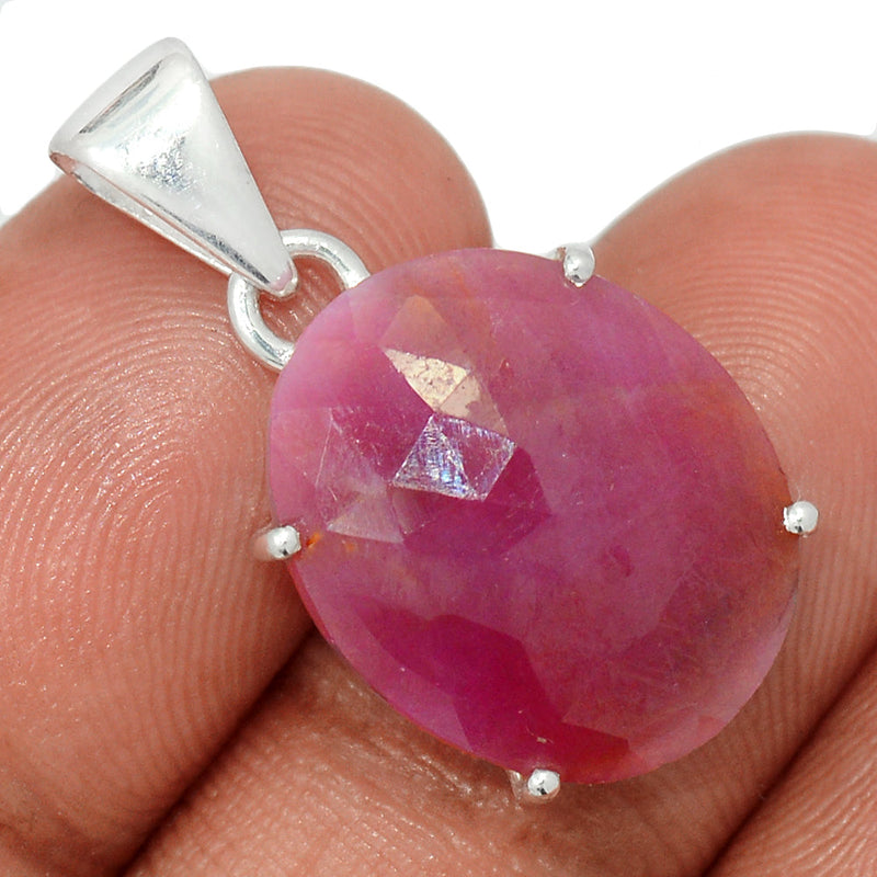 1.1" Claw - Natural Pink Sapphire Pendants - NSPP58