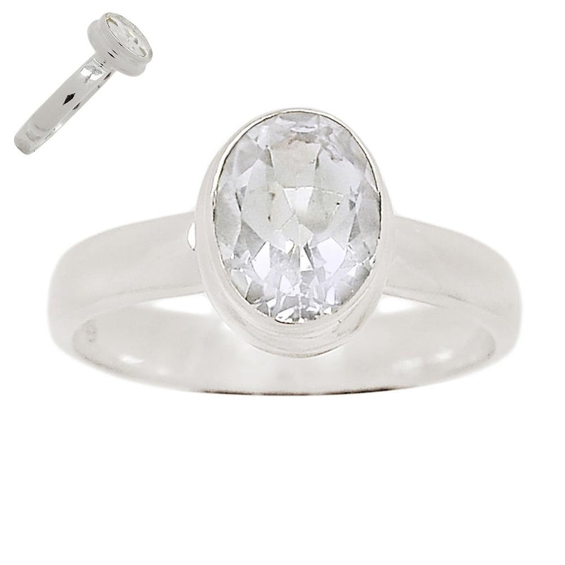 Natural White Topaz Ring - NWTR179