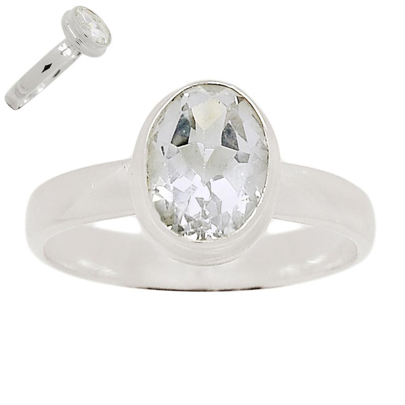 Natural White Topaz Ring - NWTR181