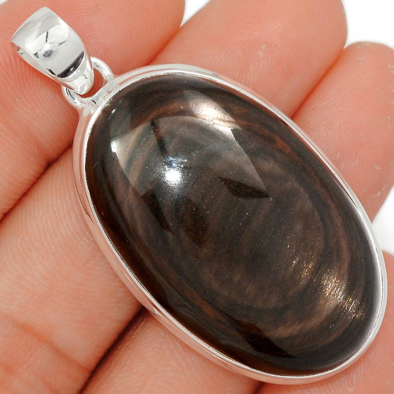 2" Obsidian Eye Pendants - OBEP671