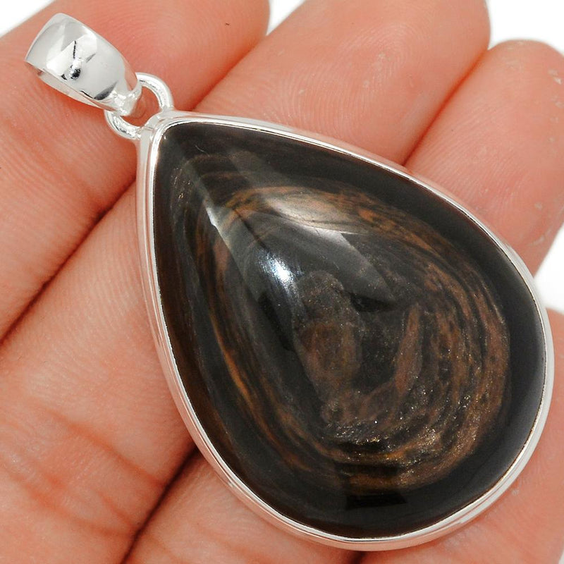 2.1" Obsidian Eye Pendants - OBEP683