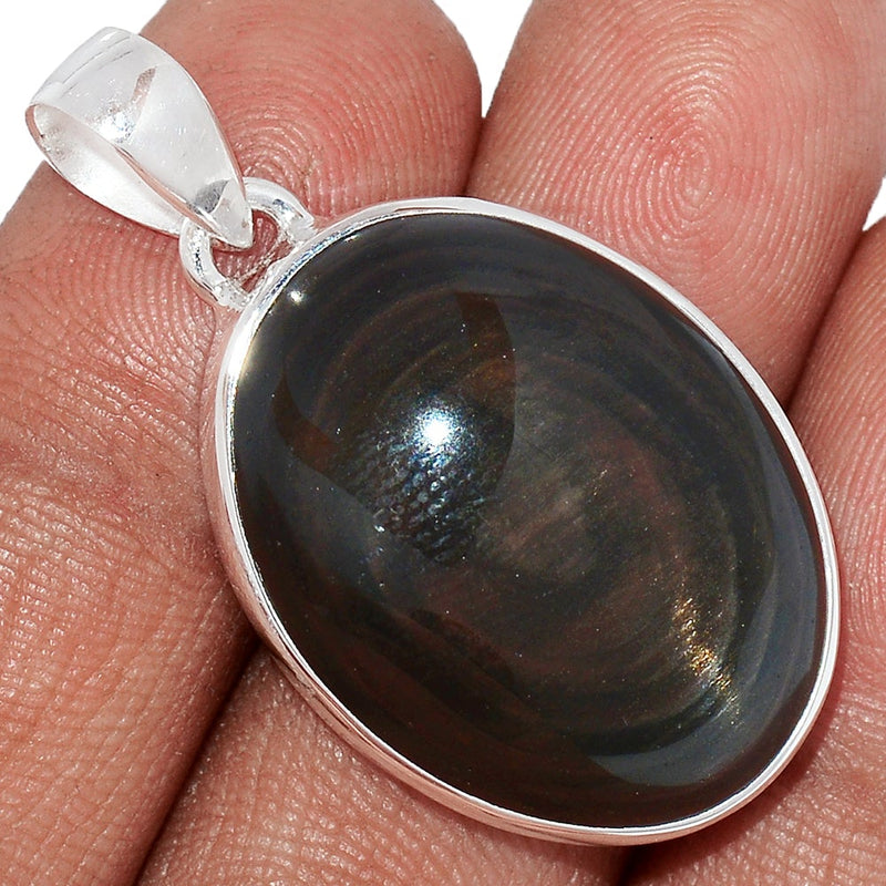 1.5" Obsidian Eye Pendants - OBEP704