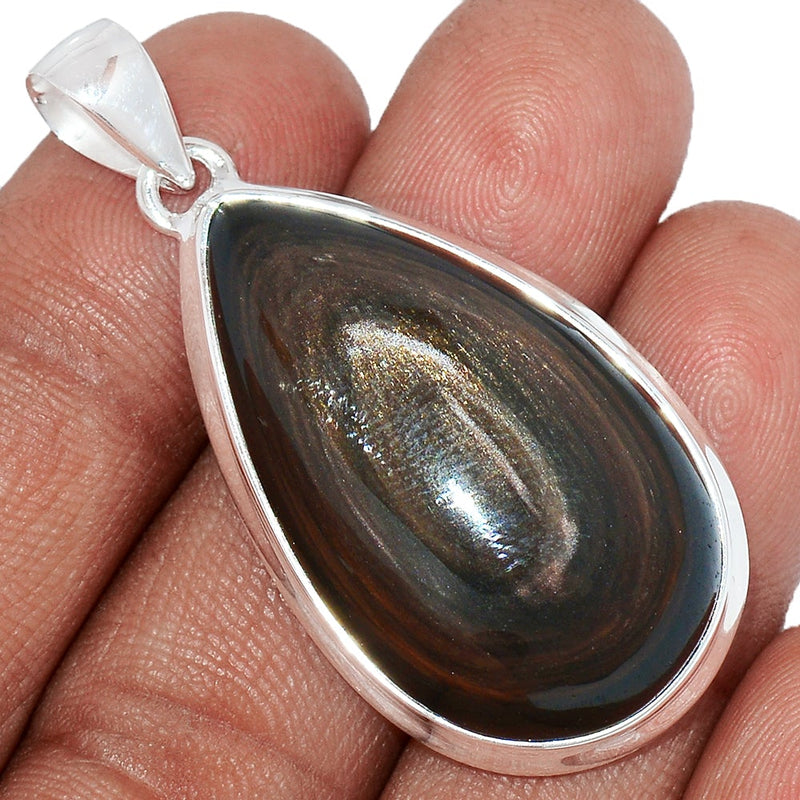 1.8" Obsidian Eye Pendants - OBEP721