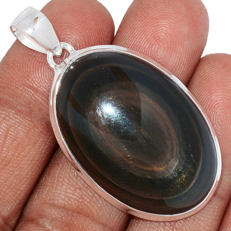 1.8" Obsidian Eye Pendants - OBEP723