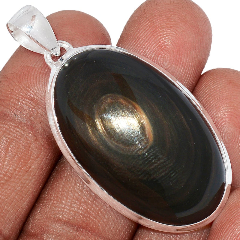 1.8" Obsidian Eye Pendants - OBEP730
