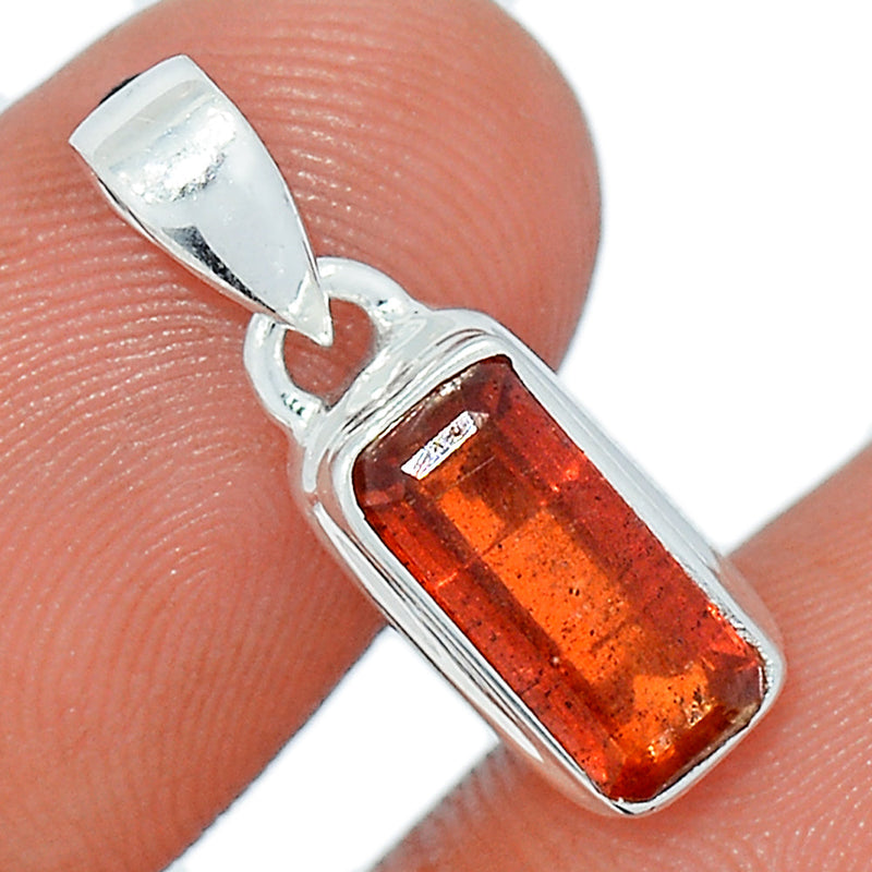 0.8" Orange Kyanite Faceted Pendants - OKFP126
