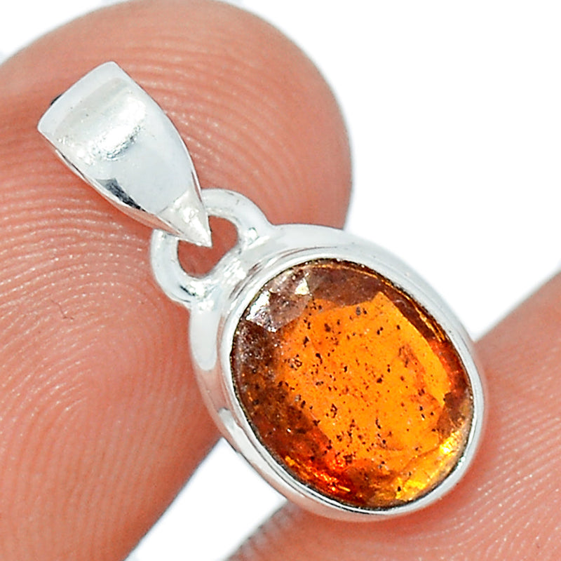 0.8" Orange Kyanite Faceted Pendants - OKFP137