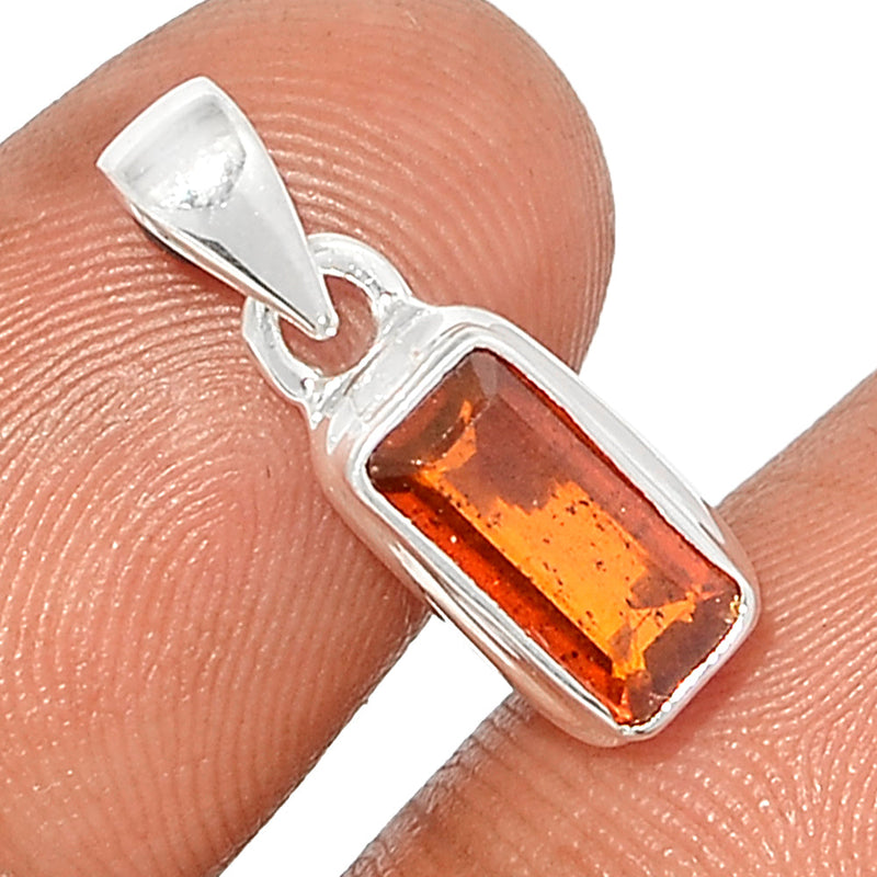 0.7" Orange Kyanite Faceted Pendants - OKFP94