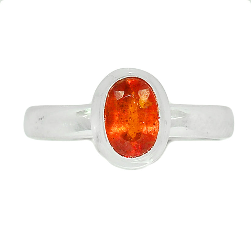 Orange Kyanite Faceted Ring - OKFR101