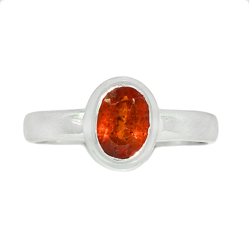 Orange Kyanite Faceted Ring - OKFR102
