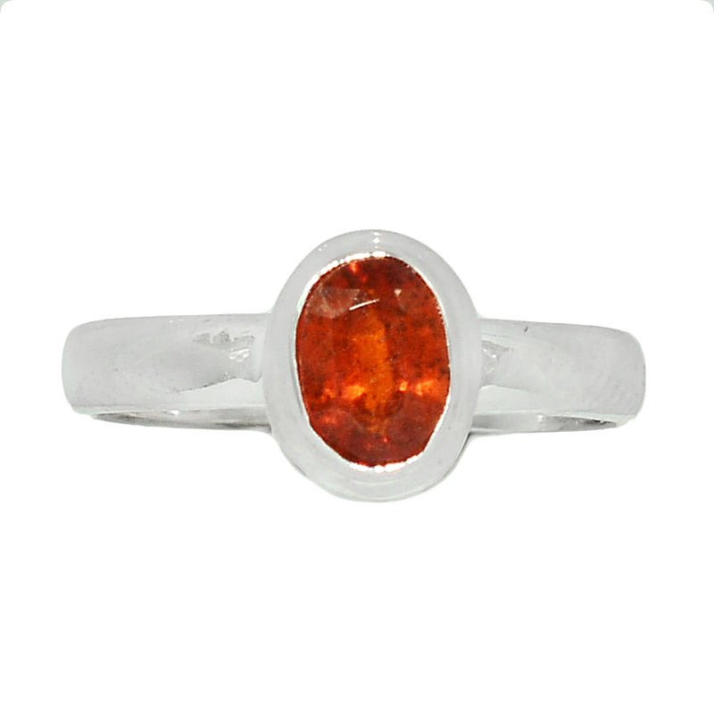 Orange Kyanite Faceted Ring - OKFR106