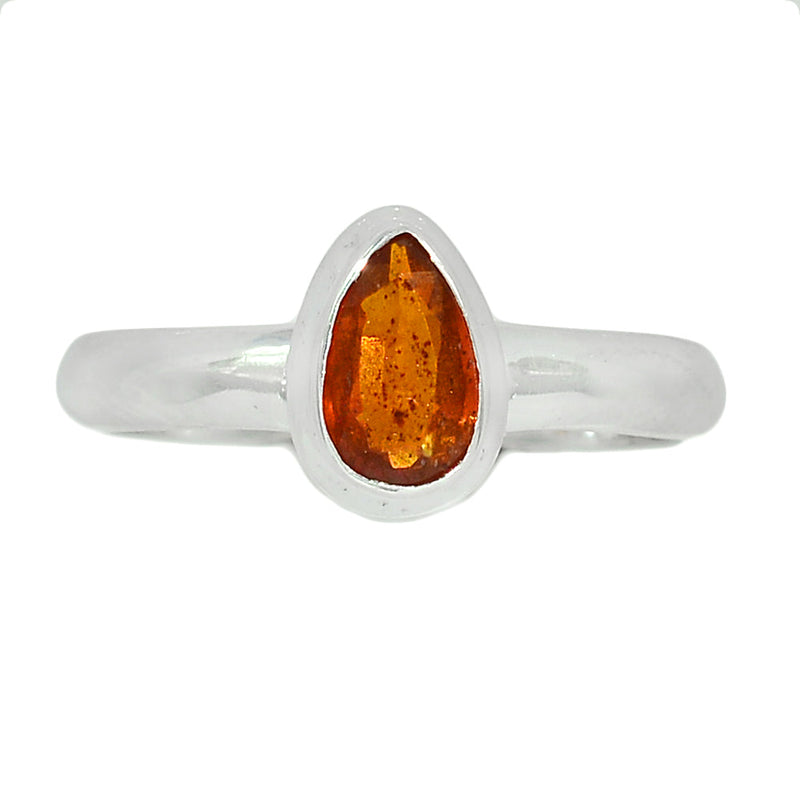 Orange Kyanite Faceted Ring - OKFR108
