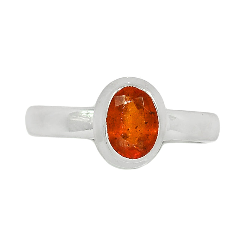 Orange Kyanite Faceted Ring - OKFR111
