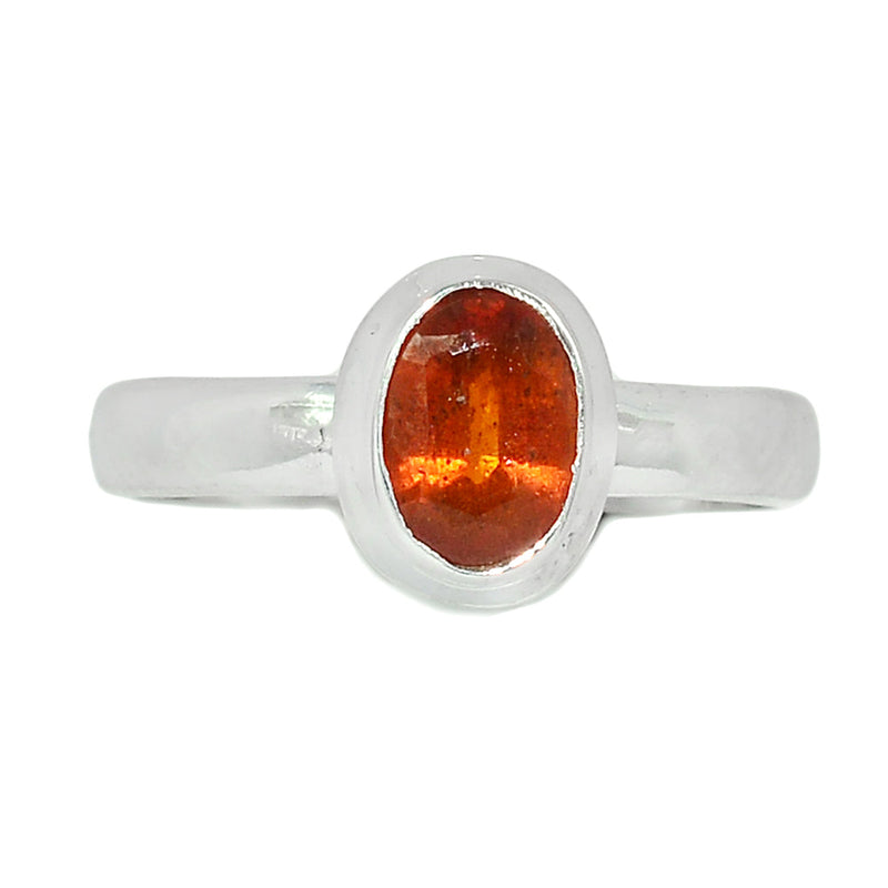 Orange Kyanite Faceted Ring - OKFR113
