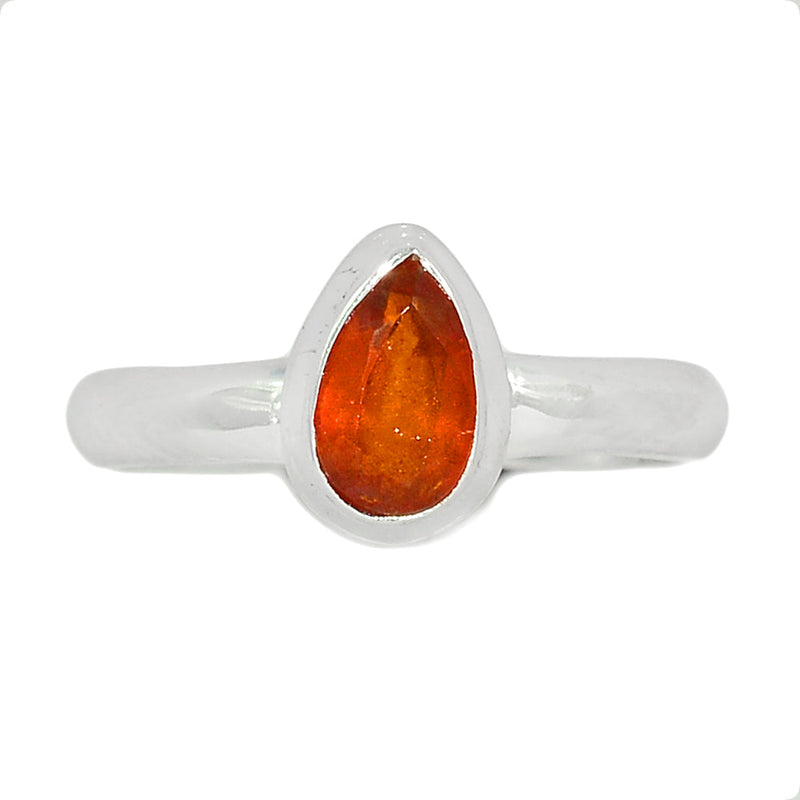 Orange Kyanite Faceted Ring - OKFR114